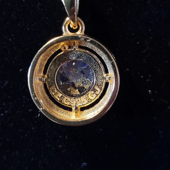 Genevive 14K Over Silver CZ Necklace - Picture 6 of 7